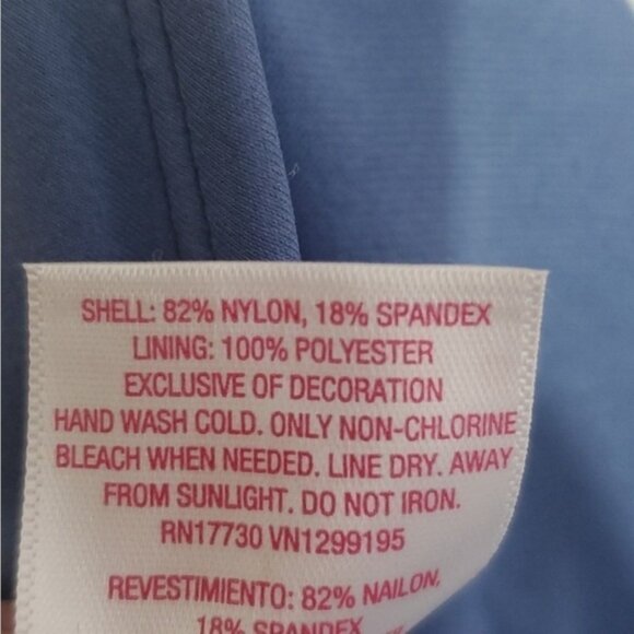 Xhiliration blue racerback tie closure size medium bikini top - Picture 6 of 6